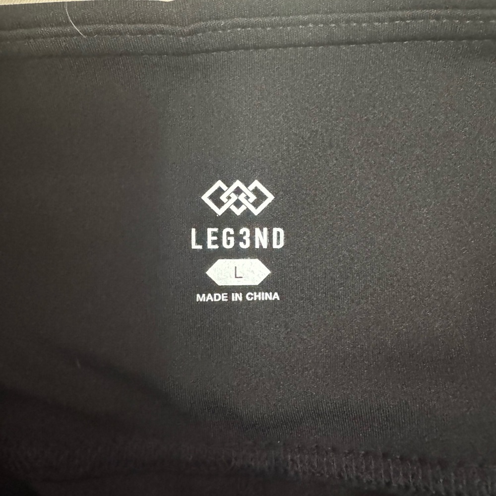 Women's Black Leggings Large High Rise - Picture 3 of 3